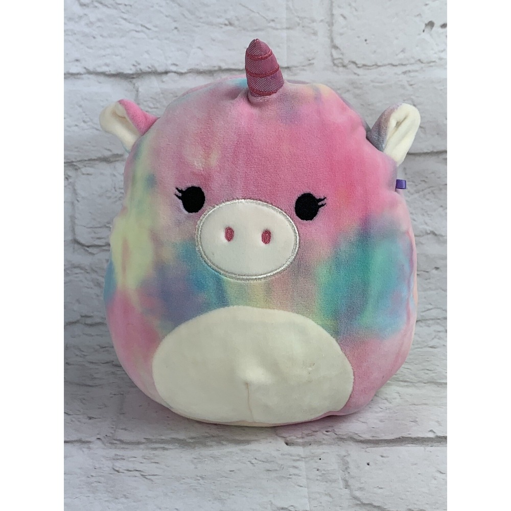 Kellytoy Squishmallow 8" Tie-Die Unicorn Plush Toy Stuffed Animal Toy